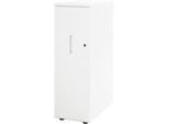 Schäfer Shop Genius Hochcontainer TETRIS WOOD, 3 Schübe + 1 Utensilienauszug, B 424 x T 803 x H 1296 mm, weiß