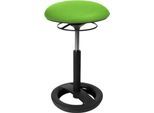 Stehhilfe Sitness HIGH BOB, für ergonomisches Sitzen, höhenverstellbar, Schwingeffekt, H 490-700 mm, apfelgrün, Gestell schwarz pulverbeschichtet