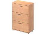 Schäfer Shop Genius Hängeregistraturschrank TETRIS WOOD, 3 OH, B 800 mm, Höhe inkl. Gleiter, abschließbar, Buche-Dekor