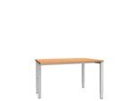 Schäfer Shop Genius Schreibtisch MODENA FLEX, 4-Fuß-Rechteckrohr, einseitig, B 1200 mm, Buche