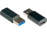 USB 3.0 Adapter Good Connections, USB-A an USB-C Buchse, bis 5 Gbit/s, PVC, schwarz