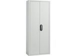 Magazinschrank, inkl. 28 Sichtlagerkästen SSI Schäfer Serie PROFI LF 211/221, lichtgrau RAL 7035