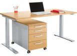 Schäfer Shop Genius Büromöbelset 2-tlg. MODENA FLEX, höhenverstellbar, Breite 1600 mm