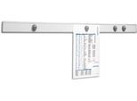 MAUL Magnet-Wandschiene, inkl. 4 Kugelmagneten, L 1000 x B 53 mm, Metall & Kunststoff, alusilber