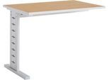 Schäfer Shop Select Ansatztisch Moxxo IQ, Rechteck, C-Fuß, B 1000 x T 600 x H 735 mm, Buche-Dekor