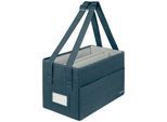 Leitz Desk Sharing Tasche, faltbar, 3 Fächer, passend für Laptops bis 18", samtgrau, 465 x 210 x 200 mm