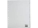 Schäfer Shop Select Sparset Ordner-Register, Buchstaben A-Z, A4 Halbformat, jeweils 12 Sätze, grau