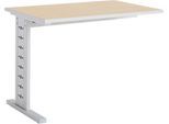 Schäfer Shop Select Ansatztisch Moxxo IQ, Rechteck, C-Fuß, B 1000 x T 600 x H 735 mm, Ahorn-Dekor