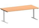 Schäfer Shop Genius Schreibtisch MODENA FLEX, 2000 x 1000 mm, Buche