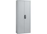 Magazinschrank, inkl. 28 Sichtlagerkästen SSI Schäfer Serie PROFI LF 211/221, hellsilber