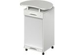 Schäfer Shop Genius Multimobil TETRIS WOOD, B 822 x T 580 x H 1118 mm, lichtgrau