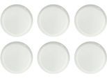 Dessertteller Solea flach, Ø 190 mm, uni, weiß, Porzellan, 6 Stück
