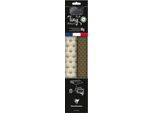 Geschenkverpackungs-Set Clairefontaine, gold-schwarz, 2 Tinyrollen Geschenkpapier L 5 m x B 350 mm, Geschenkband L 20 m & 10 Geschenkanhänger