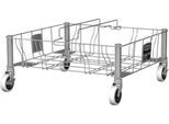 Rubbermaid Transportroller Slim Jim für Container Slim Jim, zweifach, B 523 x T 508 x H 228 mm, Edelstahl