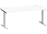 Schäfer Shop Genius Schreibtisch MODENA FLEX, 1800 x 800 mm, weiß