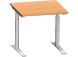 Schäfer Shop Genius Schreibtisch MODENA FLEX, 800 x 800 mm, Buche