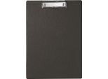 MAUL Klemmbrett mit Folienüberzug, DIN A4, mit Aufhängeöse, 319 x 229 x 13 mm, schwarz