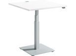 Schäfer Shop Select Beistelltisch FLEXXAS, elektrisch höhenverstellbar, ergonomisch, B 800 mm, weiß