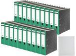 Schäfer Shop Select Ordner, DIN A4, Rückenbreite 80 mm, 20 Stück + GRATIS 1 PP-Ordner-Register A-Z,