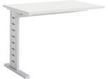 Schäfer Shop Select Ansatztisch Moxxo IQ, Rechteck, C-Fuß, B 1000 x T 600 x H 735 mm, weiß