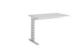 Schäfer Shop Select Ansatztisch Moxxo IQ, Rechteck, C-Fuß, B 1000 x T 600 x H 735 mm, lichtgrau