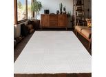 Teppich AYYILDIZ TEPPICHE "SAHARA 1112", beige (cream), B:160cm H:12mm L:230cm, Polypropylen, Teppiche, Teppich, Läufer, Pflegeleicht / Strapazierfähig / Trend Colors/ Wohnzimmer