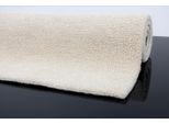 Wollteppich THEKO "Royal Berber Uni", beige (weiß), B:60cm H:18mm L:90cm, Schurwolle, Teppiche, Berber Optik, reine Wolle, ideal im Wohnzimmer & Schlafzimmer
