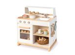 Musterkind Kinderküche , Naturfarben, Weiß , Holz, Holzwerkstoff , 46x67x62 cm , EN 71, CE, FSC 100% , Spielzeug, Holzspielzeug
