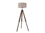 EGLO Stehlampe "LANTADA", braun (taupe), 1, Ø 45cm H: 150cm, 1 Stk., Leuchten, Stehlampe, mit Schalter, FSC zertifiziert, E27, Stehlampe