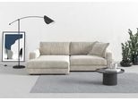 Ecksofa TRENDMANUFAKTUR "Bourbon, Mega Designsofa mit tollem Sitzkomfort, Breite 250cm, L-Form", beige (sand), B:250cm H:84cm T:176cm, 88% Polyester, 12% Polyacryl, Sofas, Ecksofa, extra tiefe Sitzfläche, wahlweise mit Sitztiefenverstellung