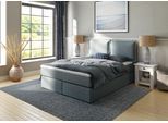 Boxspringbett HOME AFFAIRE "Lysann", blau (petrol), B:167cm L:215cm, Komplettbetten, Boxspringbett, 5fach verstellbares Kopfteil, in 4 Breiten, 3 Matratzenarten