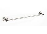 Handtuchstange WENKO "UV-Loc Udine", silber (silber matt), B:61cm H:5cm T:7cm, Edelstahl, Handtuchhalter, Handtuchstange, befestigen ohne Bohren