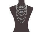 Kette mit Anhänger VIVANCE "925/- Sterling Silber Infinity", weiß, Halsketten, Damen, 40+5cm, Silber 925 (Sterlingsilber), L: 45 B: 9mm, glänzend, B:9mm