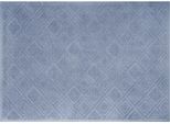 Badematte FRAMSOHN FROTTIER "Mosaik" Gr. 4, blau (taubenblau), H:7mm, Baumwolle, Badematten, Badematte, gemustert, Baumwolle, hergestellt in Österreich