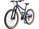 Mountainbike BIKESTAR Gr. 43, blau, Fahrräder, 43cm, 27,5 Zoll (69,85cm), für Damen und Herren, Kettenschaltung