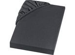 Spannbettlaken SETEX "Feinbiber in Gr. 70x140, 90x200, 140x200 oder 180x200 cm", grau (anthrazit), B:160cm L:200cm, Feinbiber, Obermaterial: 100% Baumwolle, Bettlaken, Spannbettlaken, für Matratzen bis 23 cm Höhe, Winter, Bettlaken