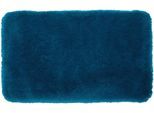 Badematte GÖZZE "»DELUXE«", blau (petrol), rechteckig (50cm x 70cm ), 1 Stk., Polyester, Badematten, Badematte, mit extra hohem Flor