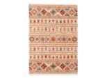 Teppich Gr. 5, bunt (beige, gemustert), B:200cm H:12mm L:290cm, Schurwolle, Wolle, Teppiche, Teppich