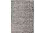 Teppich Gr. 3, grau, B:90cm H:10mm L:160cm, Viskose, Teppiche, Teppich