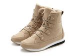 Stiefelette VIVANCE, Damen, Gr. 42, beige, Obermaterial: 50% Lederimitat, 50% Textilmaterial. Decksohle: 100% Textilmaterial. Futter: 100% Textilmaterial. Laufsohle: 100% Synthetik, unifarben, Basic, Schuhe Stiefelette, mit Warmfutter, Winterstiefel, Stiefel, Boots VEGAN