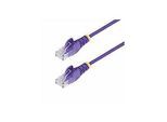StarTech.com 2.5m Purple Slim CAT6 Ethernet Cable, Snagless, 28AWG, LSZH - Patch-Kabel - RJ-45 (M)