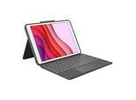 Logitech Combo Touch - Tastatur und Foliohülle - mit Trackpad - hintergrundbeleuchtet - Apple Smart connector - QWERTZ - Schweiz - Graphite - für Apple 10.2-inch iPad (7. Generation, 8. Generation, 9. Generation)