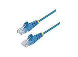 StarTech.com 0,5 m Cat6-Kabel - Blau - Schlankes Patchkabel - Snagless - Patch-Kabel - RJ-45 (M)