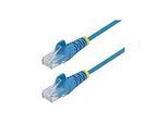StarTech.com 2 m Cat6-Kabel - Schlankes Cat6-Patchkabel - Blau - Snagless RJ45-Anschlusse - Gigabit-Ethernet-Kabel - 28 AWG - Patch-Kabel - RJ-45 (M)