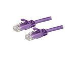 StarTech.com 1,5m CAT6-Kabel - Patchkabel - lila - violett - Snagless - Patch-Kabel - RJ-45 (M)