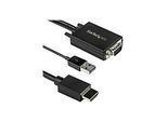 StarTech.com 2m VGA auf HDMI Adapter mit USB-Audio - 1080p - Adapterkabel - USB, HD-15 (VGA)