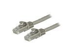 StarTech.com 15m Cat6 Snagless Gigabit UTP Netzwerkkabel - Cat 6 RJ45 Netzwerkkabel mit Knickschutz - Grau - Patch-Kabel - RJ-45 (M)