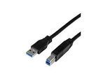 StarTech.com 1m zertifiziertes USB 3.0 SuperSpeed Kabel A auf B - Schwarz - USB 3 Anschlusskabel - Stecker/Stecker - USB-Kabel - USB Type B (M)
