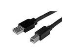 StarTech.com 15m aktives USB 2.0 A auf B Kabel - Stecker/Stecker - USB Druckerkabel 1x USB A / 1x USB B - Schwarz - USB-Kabel - USB Typ B (M)