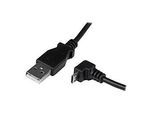 StarTech.com 2m USB 2.0 A auf Micro B Kabel abgewinkelt - Schwarz - USB A / Micro B Datenkabel / Anschlusskabel - USB-Kabel - Micro-USB Typ B (M)